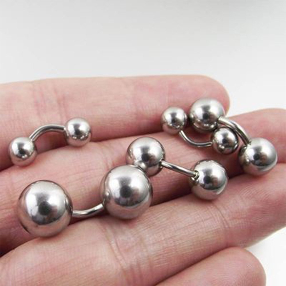 Nipple Bar Curved - Anel vaginal curto de barra de