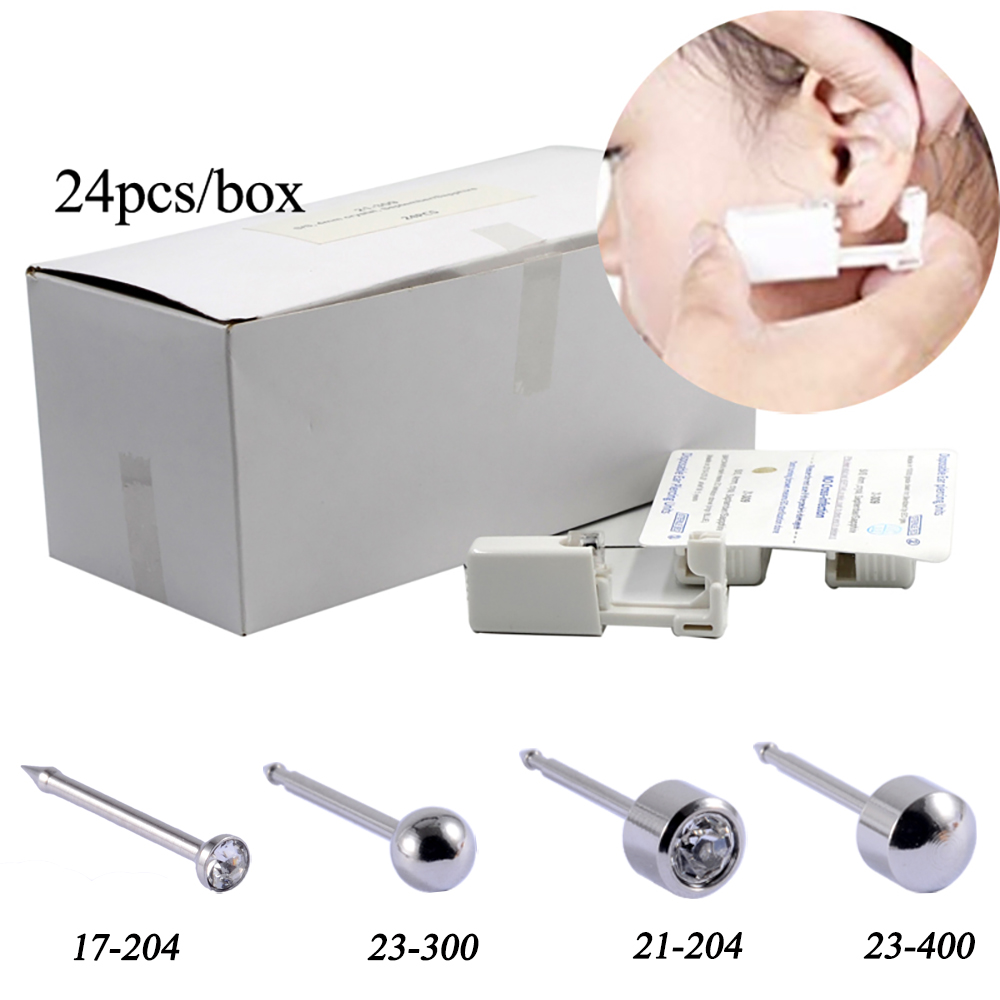Body Jewelry Jewelry Box - 24 pçs/caixa dispositivo de piercing de