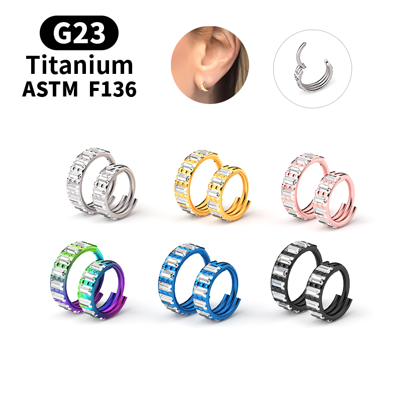 Body Jewelry Nipple Rings - Argola Segmentada Articulada de Titânio G23