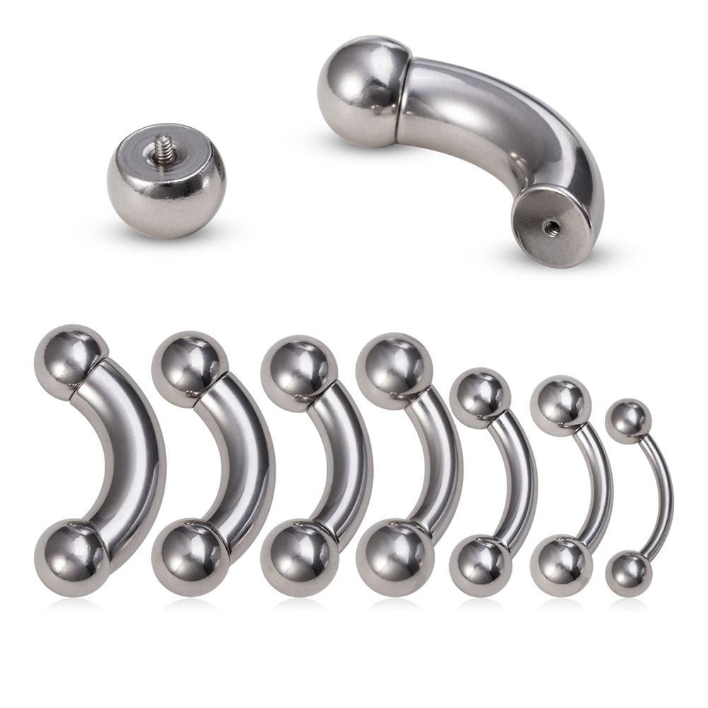 Nipple Bar Curved - 1pc tamanho grande genital curvado barra