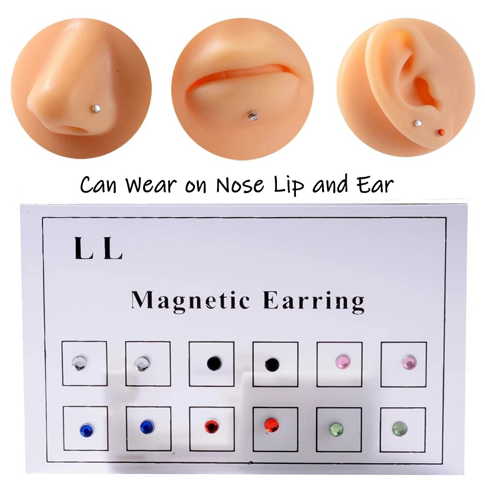 Body Jewelry And Piercing - 12 pçs/cartão falso tricheiro não perfurado