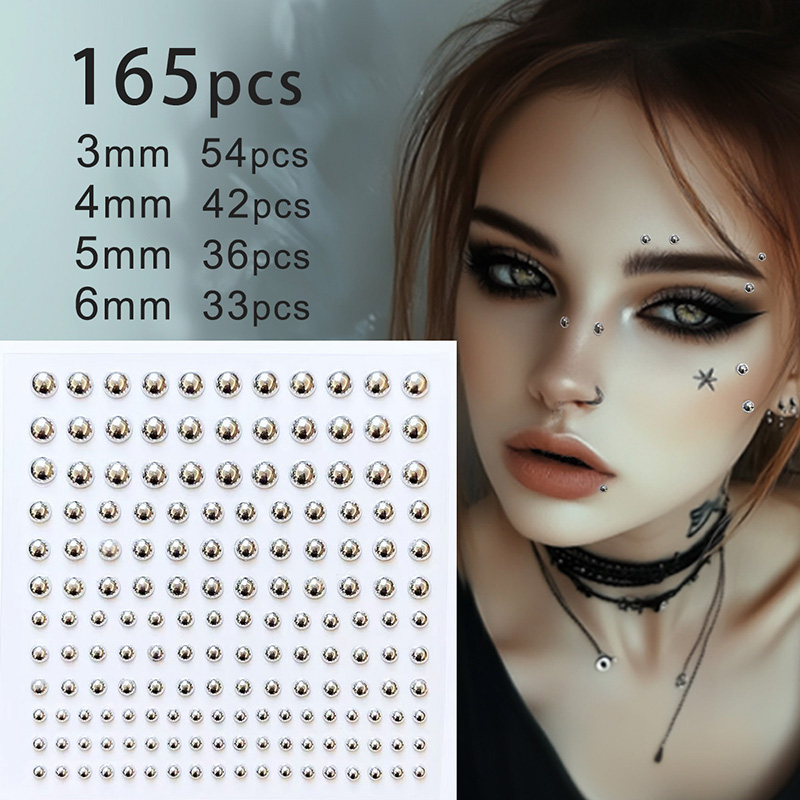 Body Jewelry Diamond - 3d rosto olhos festa maquiagem tatuagem