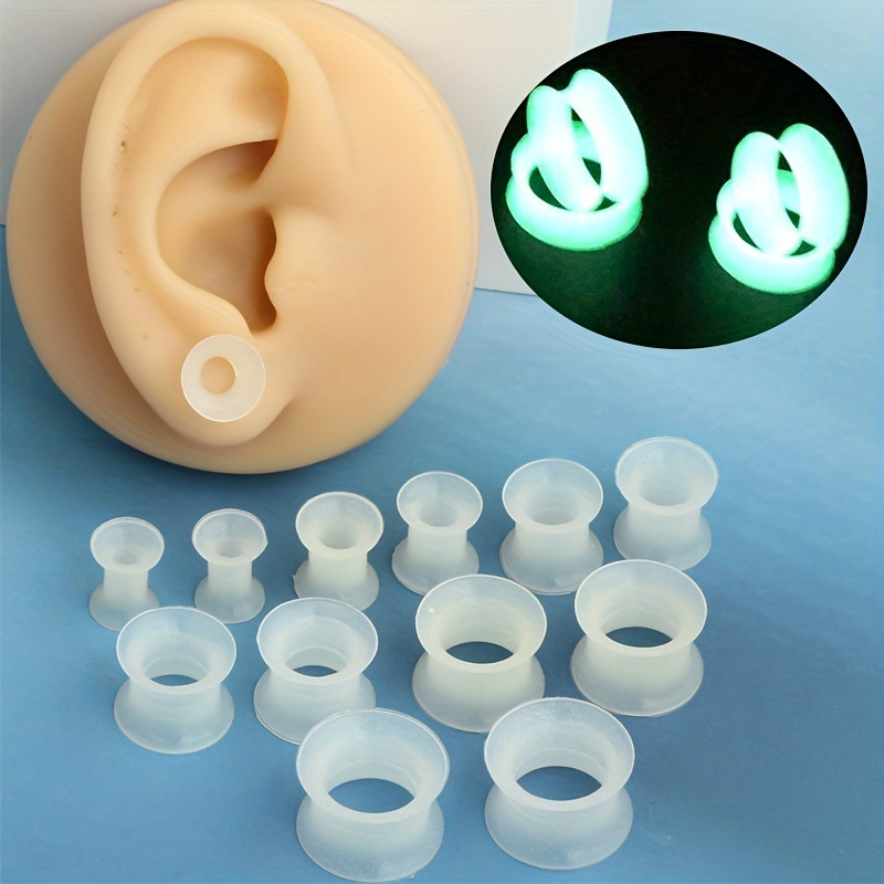 Body Jewelry Gauge Sizes - 2 peças de plugs e túneis