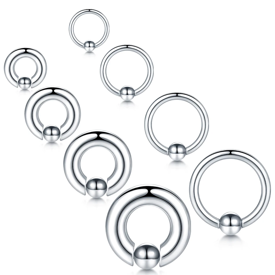 Body Jewelry Gauges - Anel de talão de calibre grande