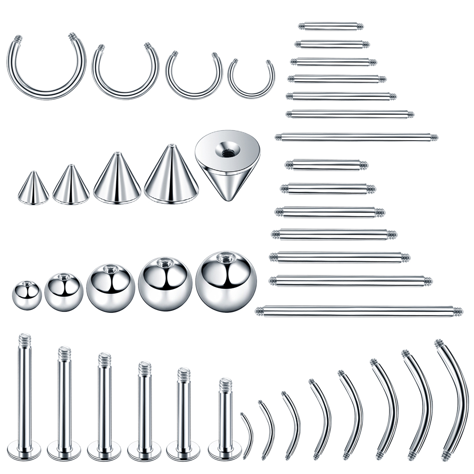 Body Jewelry Nipple Rings - 100 pçs/lote brinco de aço barra