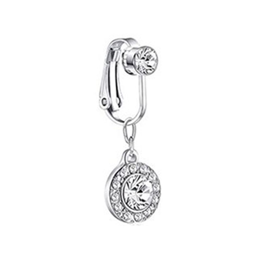 Body Jewelry Belly Button Rings - Brincos de borboleta com clipe, anel