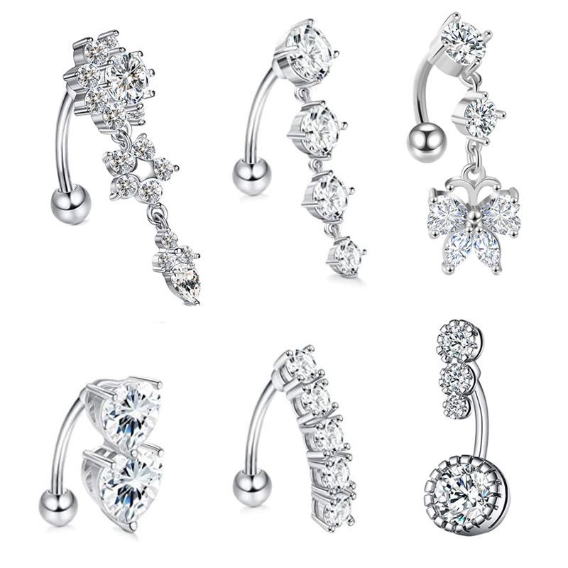 Body Jewelry Belly Button Rings - Piercing de Umbigo com Pingente em