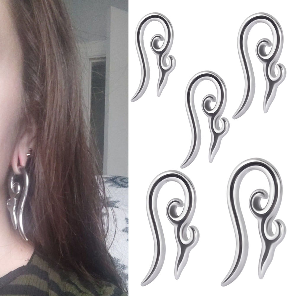 Body Jewelry Gauge Sizes - Pesos De Orelha De Aço Cirúrgico