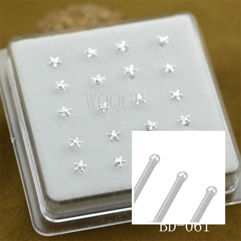Body Jewelry Jewelry Box - 20 peças/caixa Piercings de Nariz em