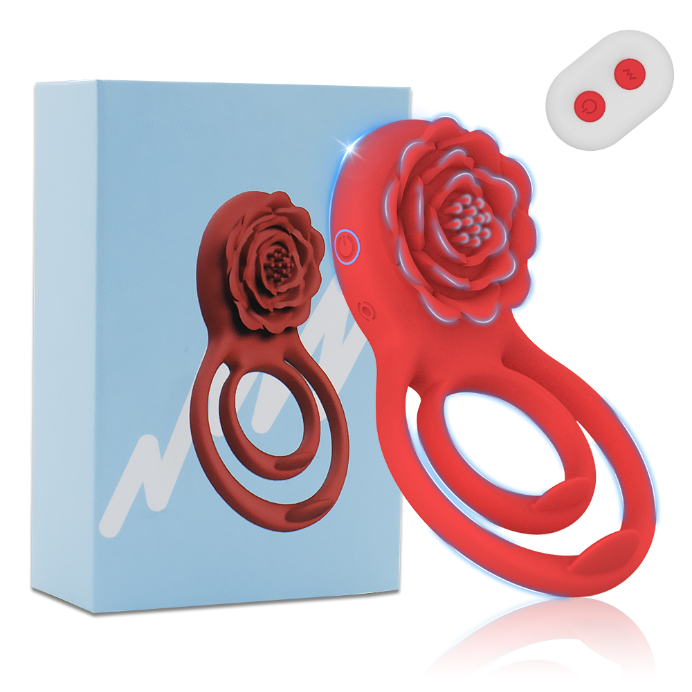 Body Jewelry Nipple Rings - Rosa brinquedo duplo galo anéis vibrador