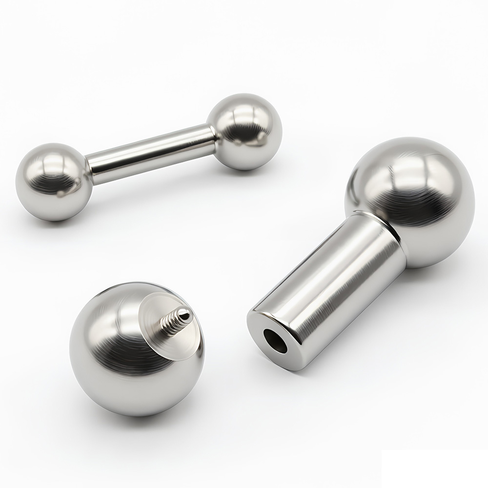 Body Jewelry Nipple Rings - Piercing de barra reta de aço