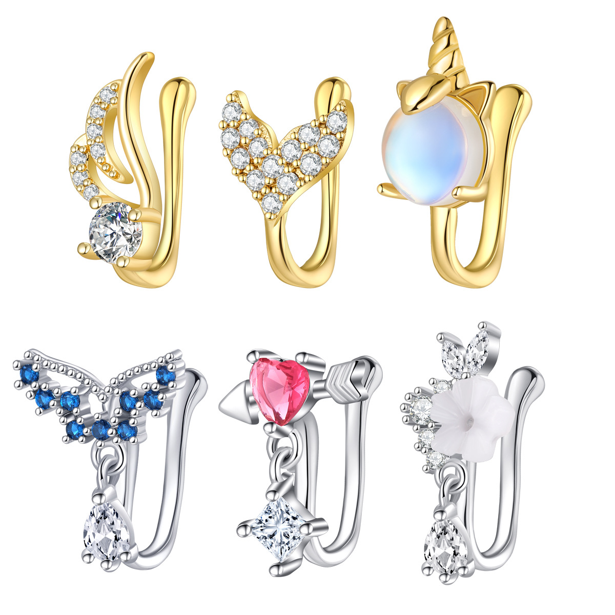 Body Jewelry And Piercing - Piercing de nariz falso, joia de