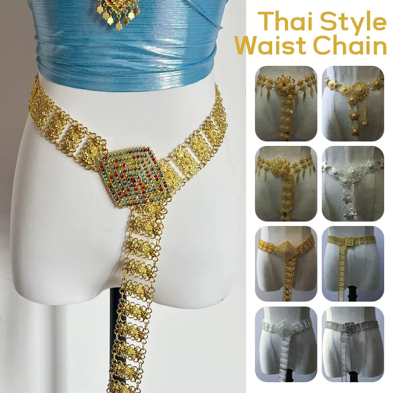 Body Jewelry Waist Chains - 1pc metal tailândia corrente de cintura