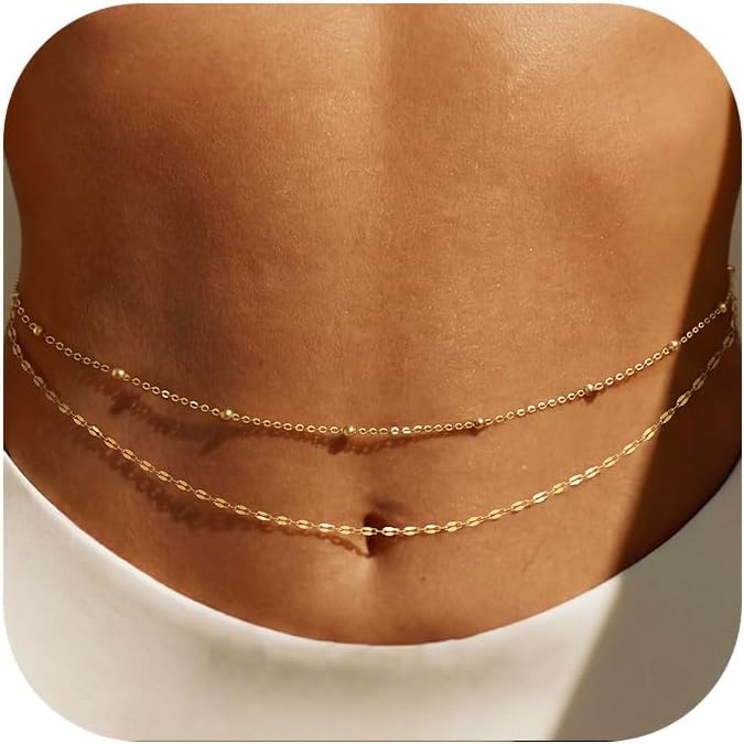 Body Jewelry Women - Cinto de Corrente Dourada 14K para