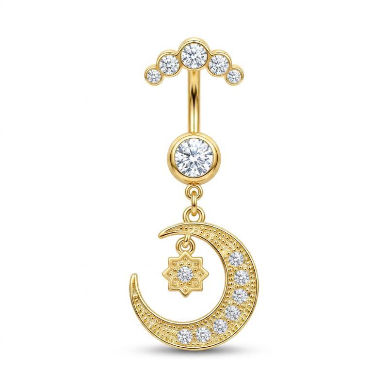 5 Peças de Piercings de Umbigo - Body Jewelry Belly Button Rings avaliação e preço