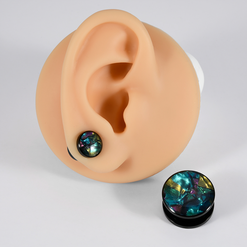 1 peça de aço inoxidável cores - Body Jewelry Gauges avaliação e preço