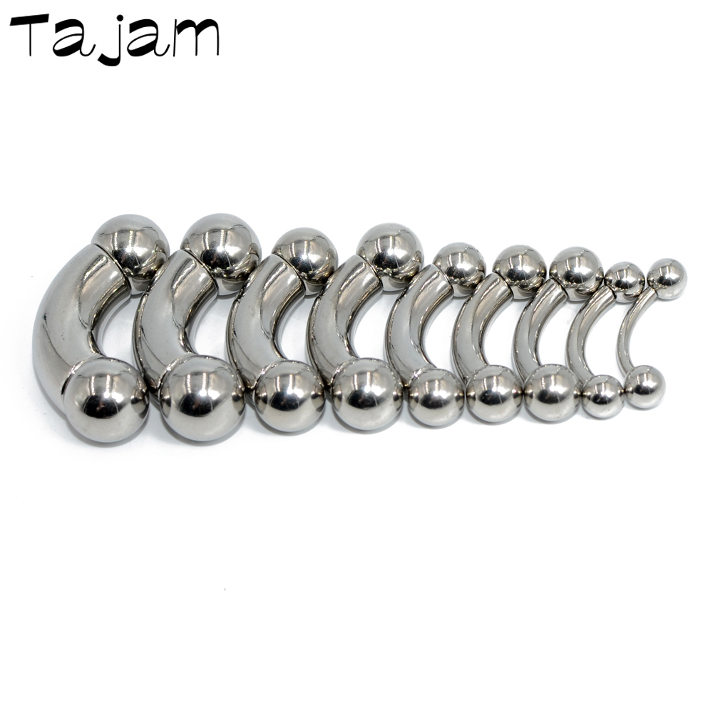 Anéis de barra reta de aço ino - Nipple Bar Curved avaliação e preço