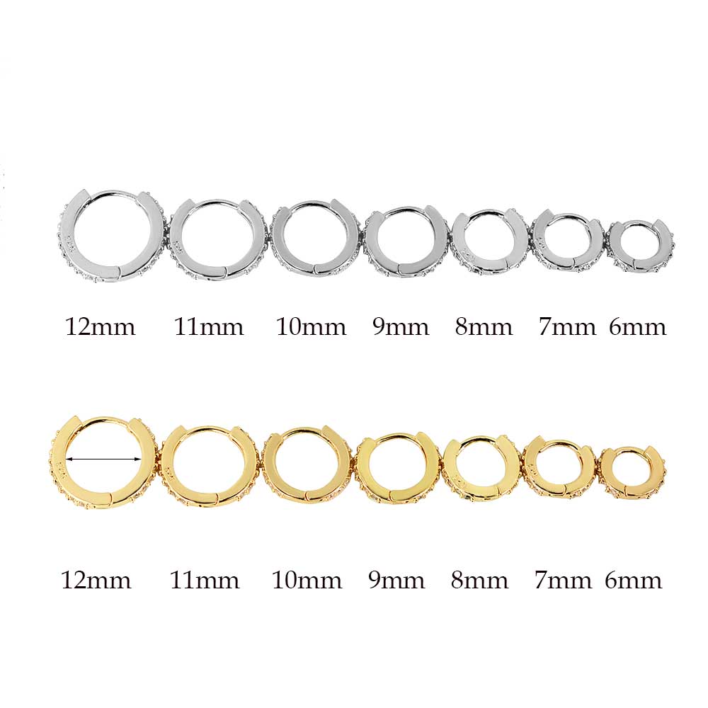Arco-íris cz huggies hoop brin - Conch Earring Hoop avaliação e preço