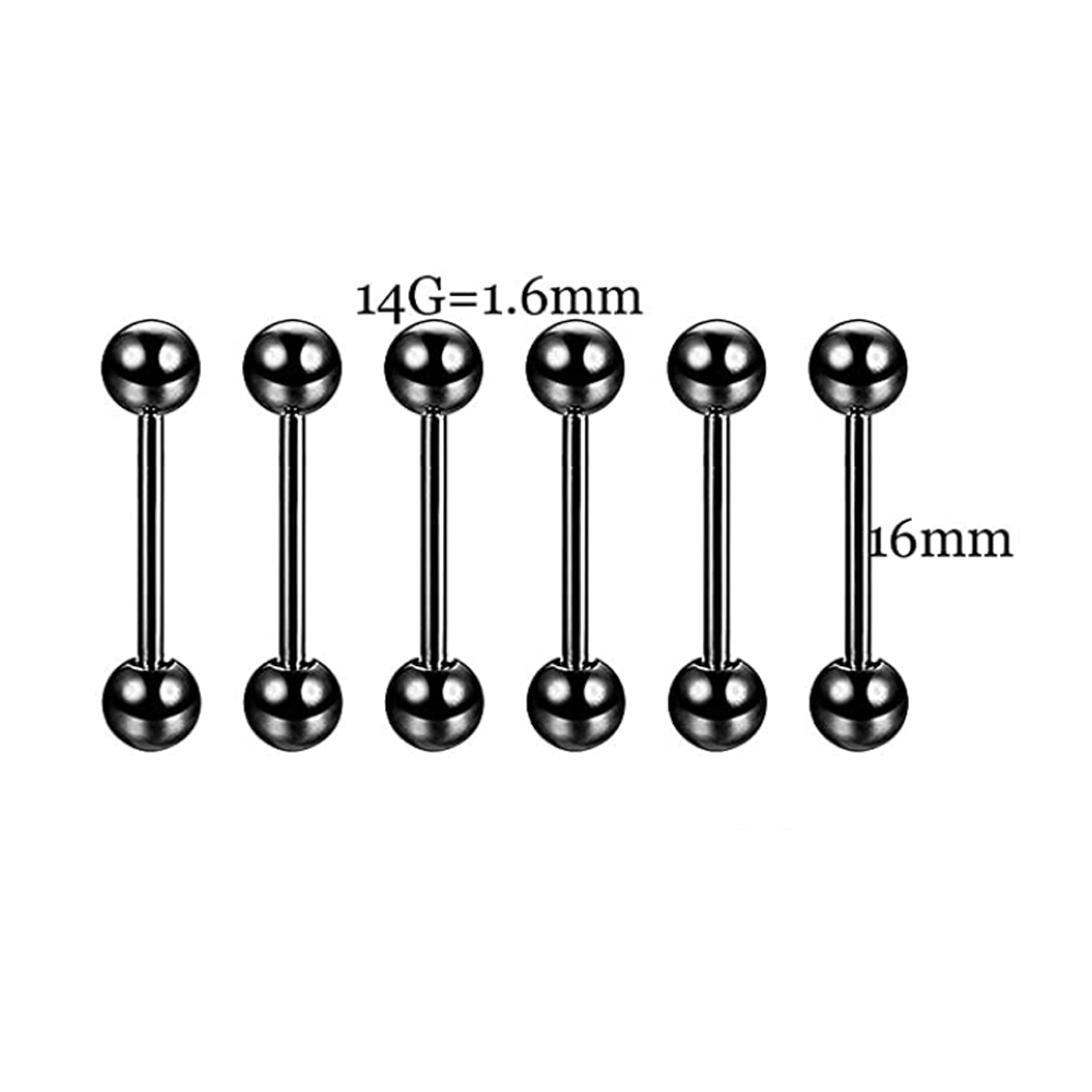 6 PCS Kit Piercing Profissiona - Body Jewelry Nipple Rings avaliação e preço