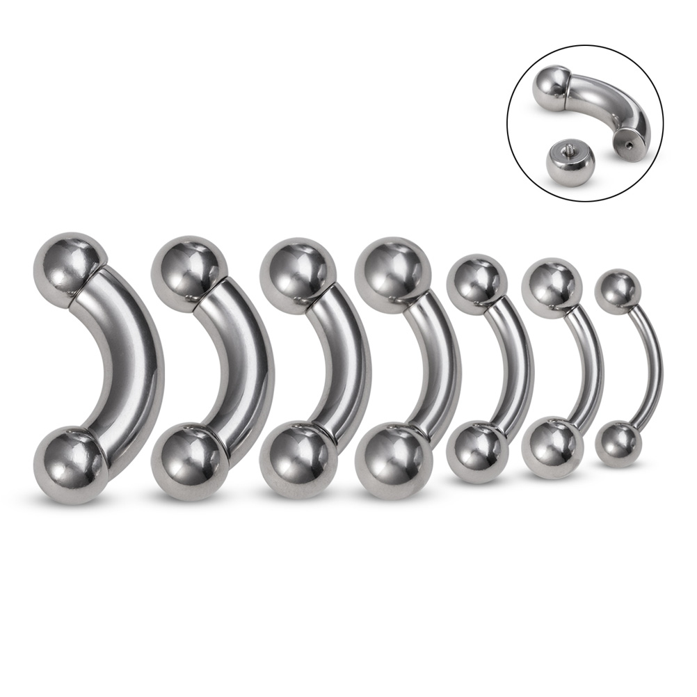 1pc tamanho grande genital cur - Nipple Bar Curved avaliação e preço