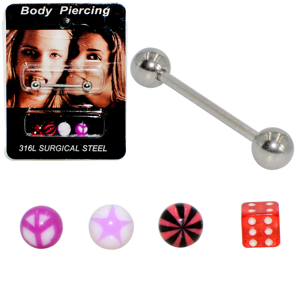 1 conjunto (5 peças) barra de  - Body Jewelry Nipple Rings avaliação e preço