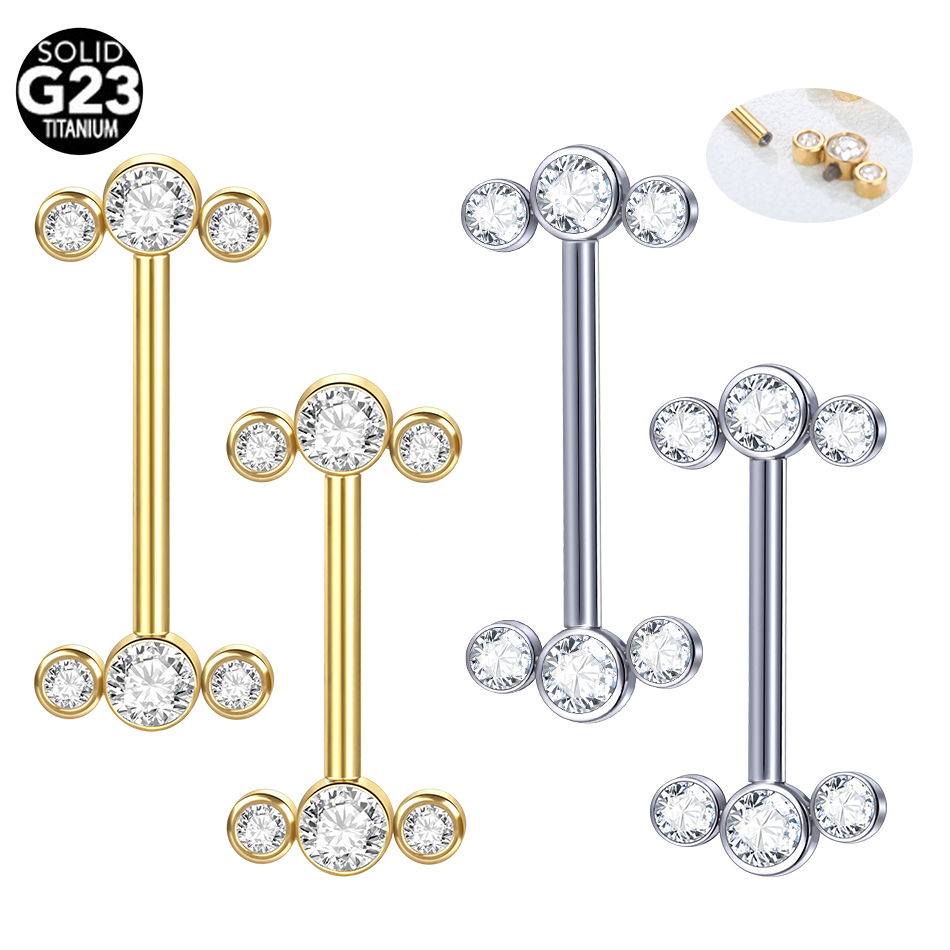 1/5 pçs g23 titânio pierc cor  - Body Jewelry Nipple Rings avaliação e preço