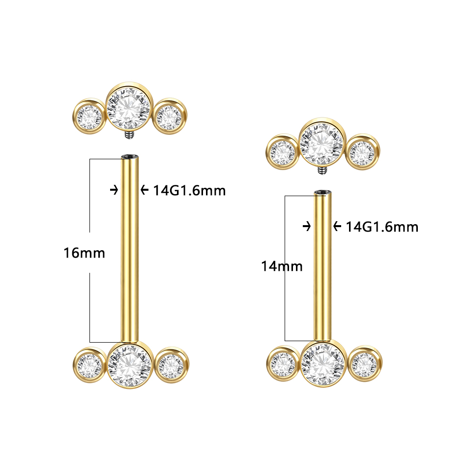 1/5 pçs g23 titânio pierc cor  - Body Jewelry Nipple Rings avaliação e preço