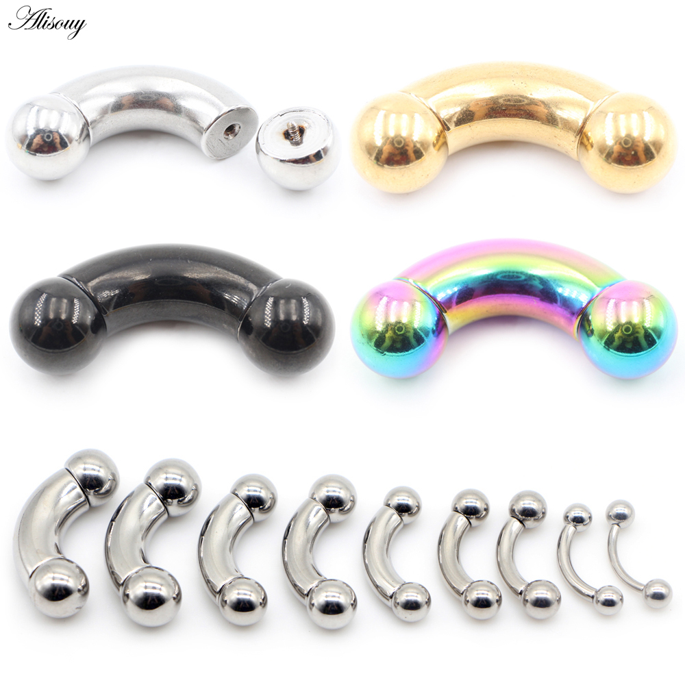 Alisouy 1 peça Aço Inoxidável  - Nipple Bar Curved avaliação e preço