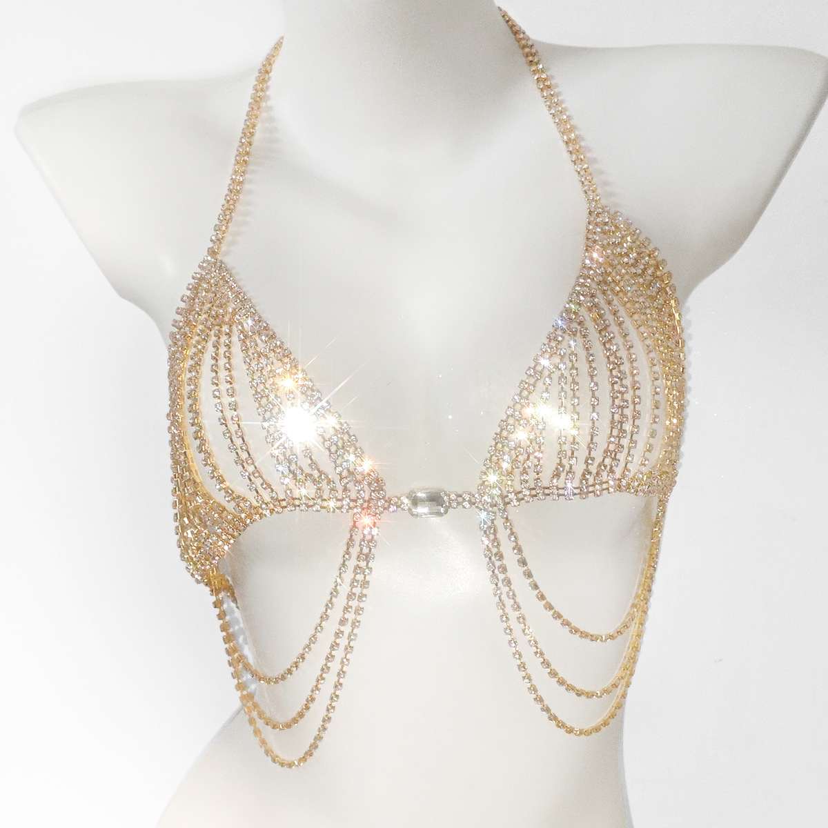 Sutiãs e cuecas de strass de d - Body Jewelry Rhinestone avaliação e preço