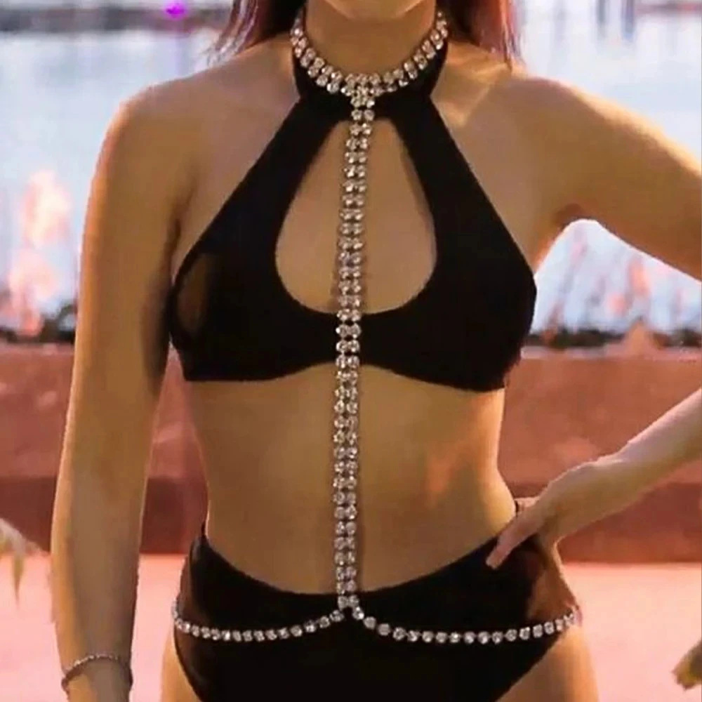 Corrente Peito de Diamante Con - Body Jewelry Diamond avaliação e preço