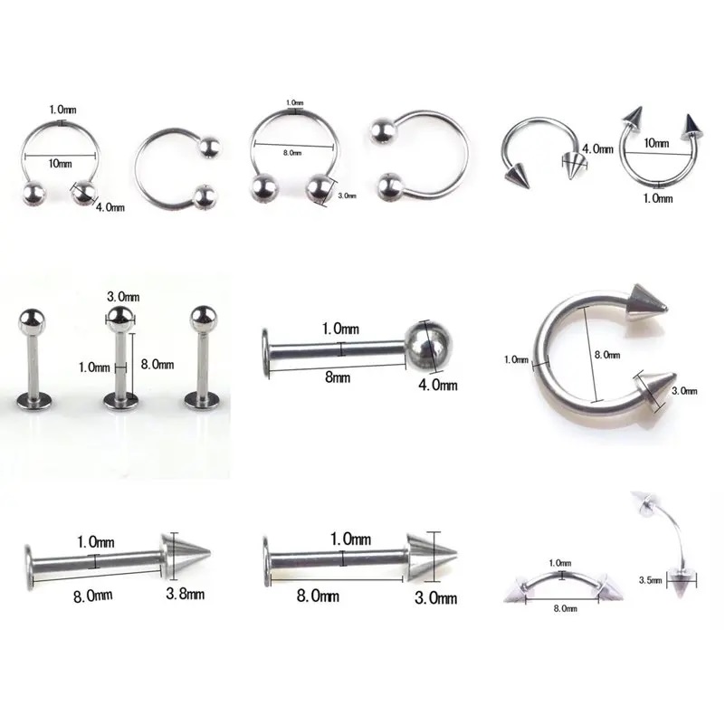 45/80/110 peças estilos mistos - Body Jewelry Jewelry Box avaliação e preço