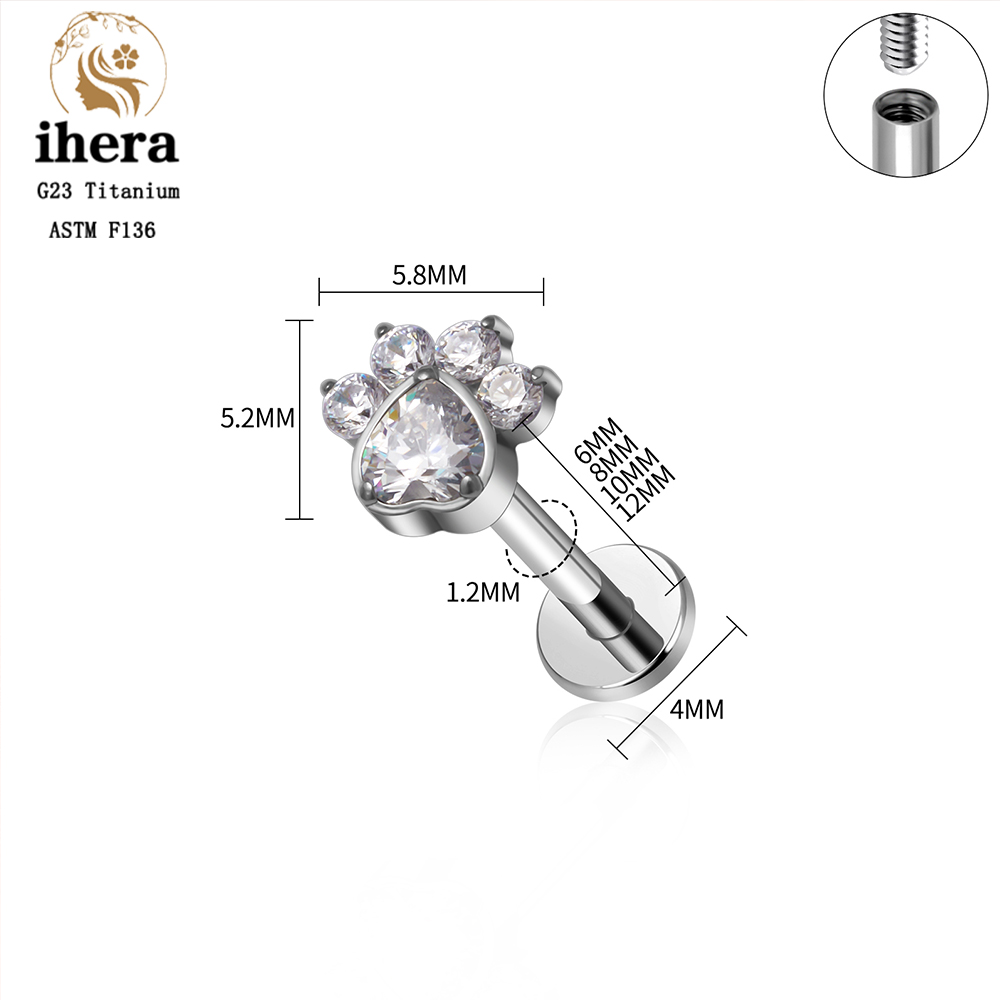 Piercing de Titânio ASTM F136  - Conch Earring Hoop avaliação e preço