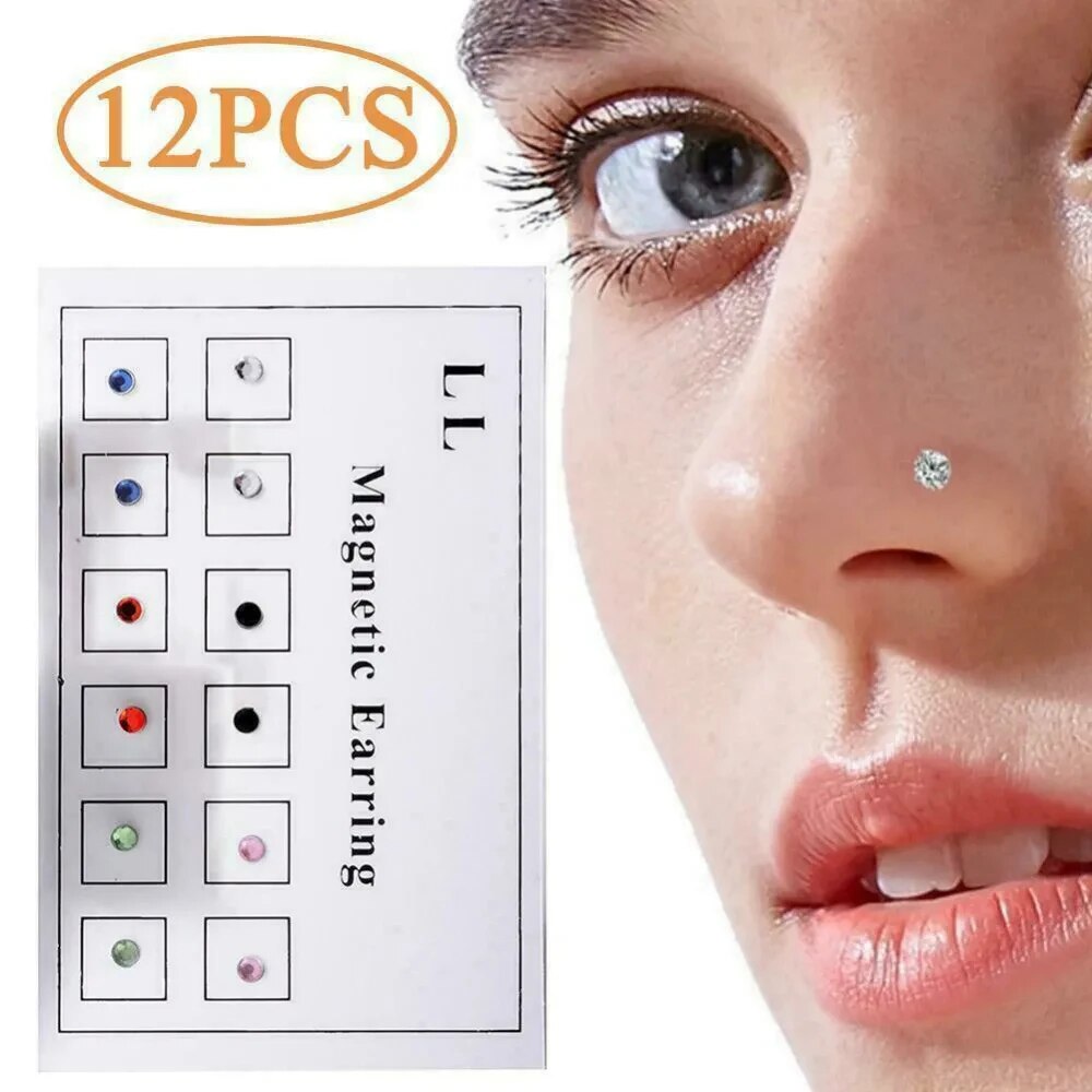 12 pçs/cartão falso tricheiro  - Body Jewelry And Piercing avaliação e preço