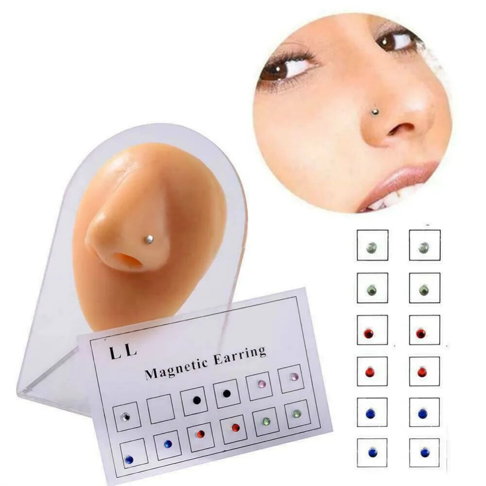 12 pçs/cartão falso tricheiro  - Body Jewelry And Piercing avaliação e preço