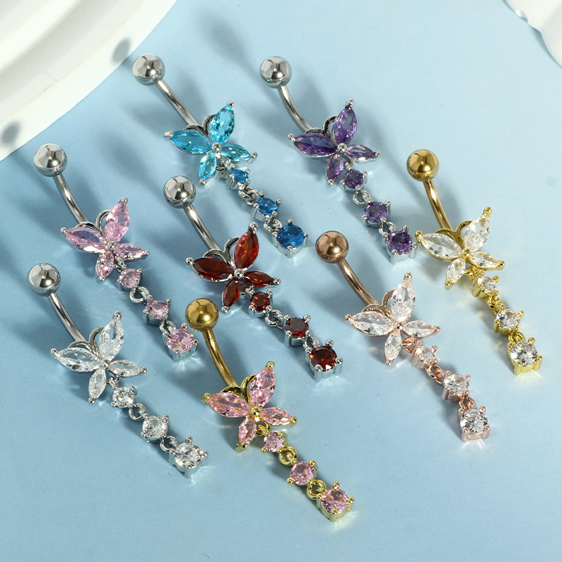 Piercing de Umbigo em Aço Inox - Body Jewelry Belly Button Rings avaliação e preço