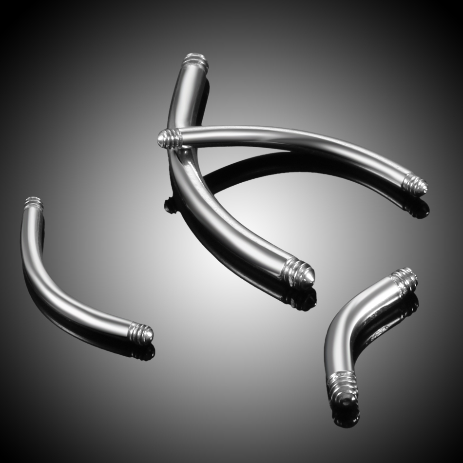 Aço Banana Piercing Peças para - Body Jewelry Gauges avaliação e preço
