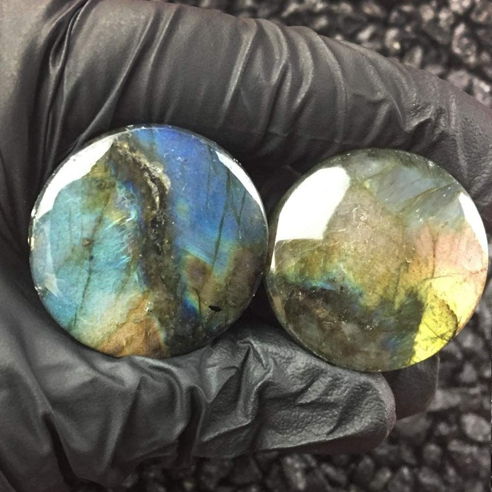 WKOUD-Labradorite Pedra Orelha - Body Jewelry Gauges avaliação e preço
