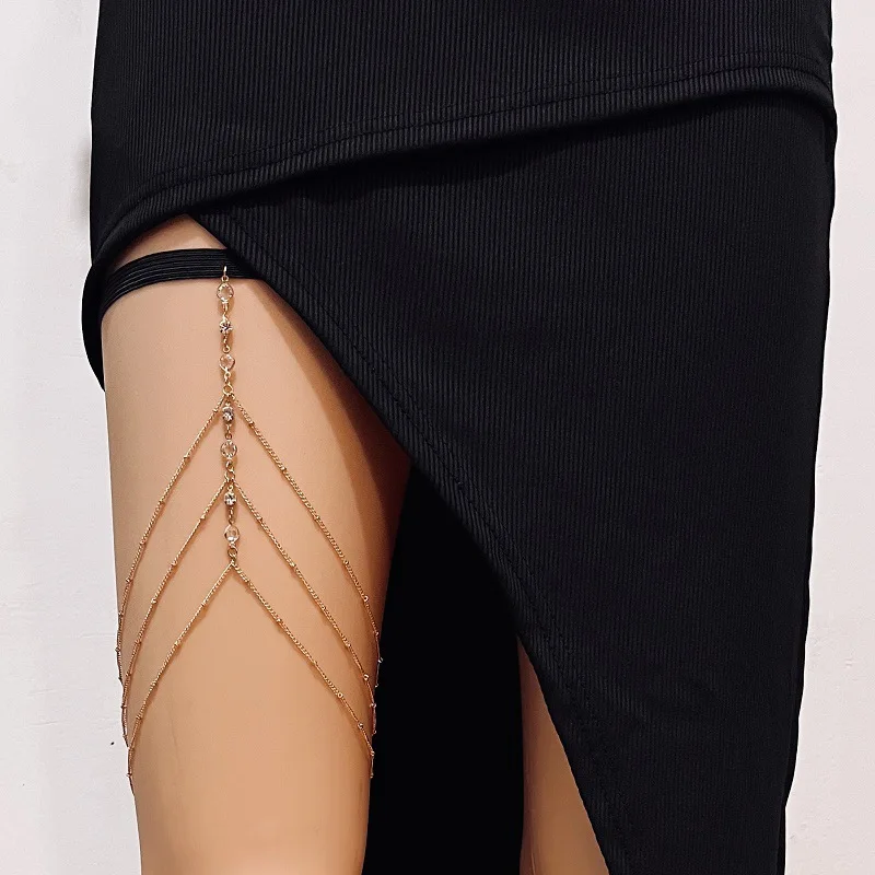 Moda verão boêmio coxa corrent - Body Jewelry Women avaliação e preço