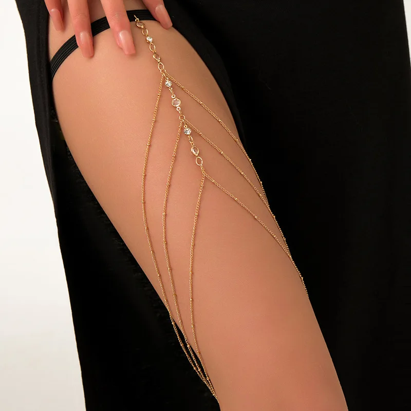 Moda verão boêmio coxa corrent - Body Jewelry Women avaliação e preço