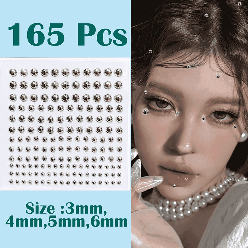 3d rosto olhos festa maquiagem - Body Jewelry Diamond avaliação e preço