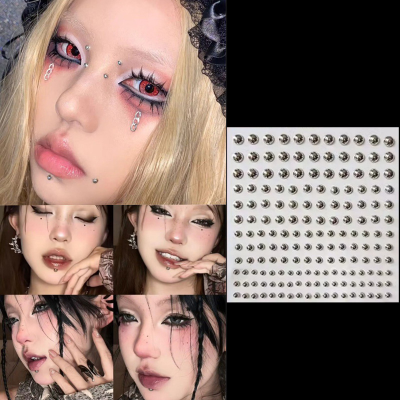 3d rosto olhos festa maquiagem - Body Jewelry Diamond avaliação e preço