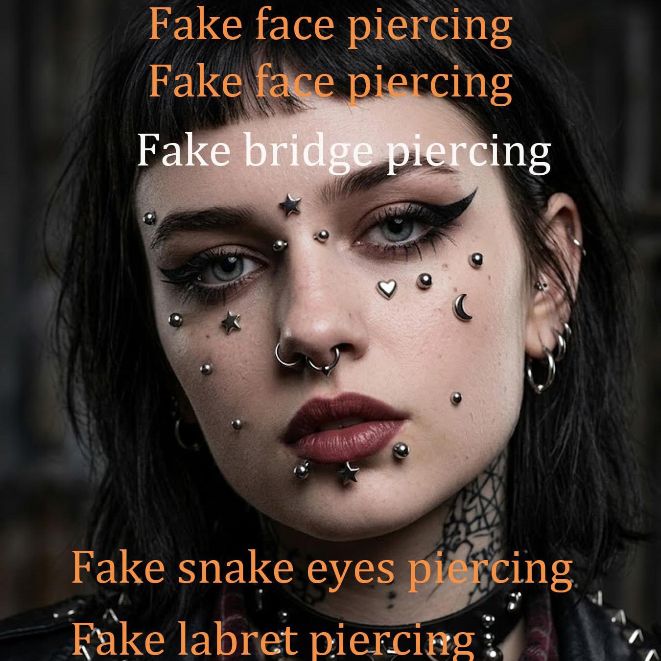 Piercings Falsos Adesivos: Pie - Body Jewelry And Piercing avaliação e preço