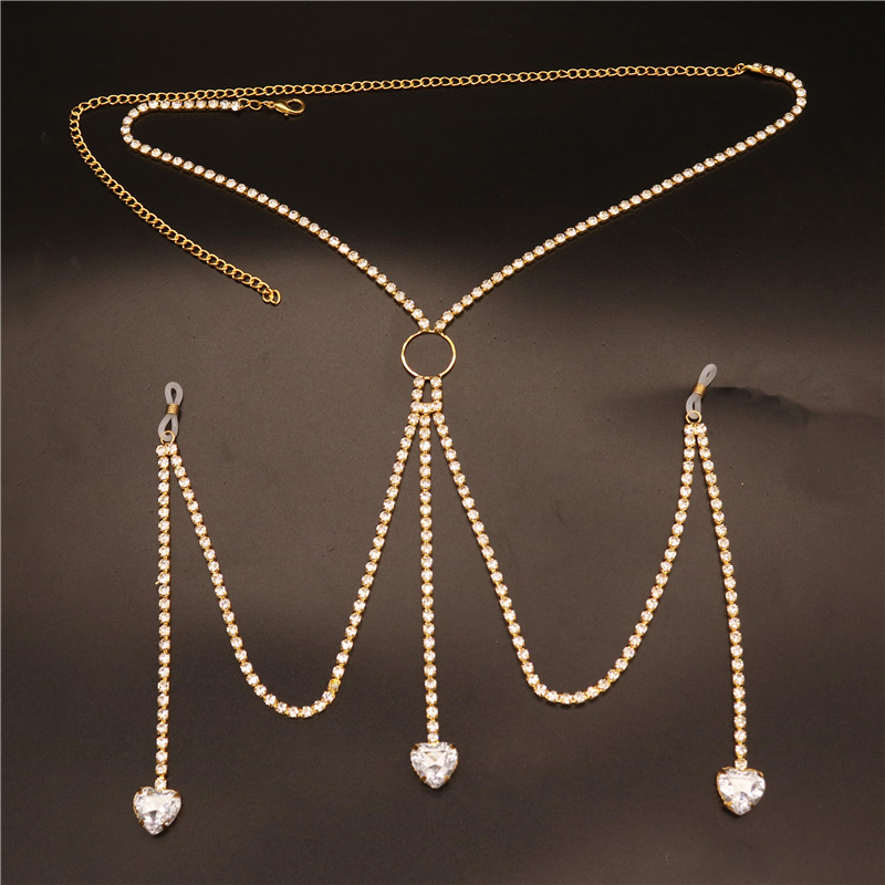 2023 nova moda branco coração  - Body Jewelry Rhinestone avaliação e preço