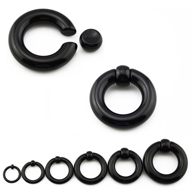Par acrílico bcr captivo grânu - Body Jewelry Gauge Sizes avaliação e preço