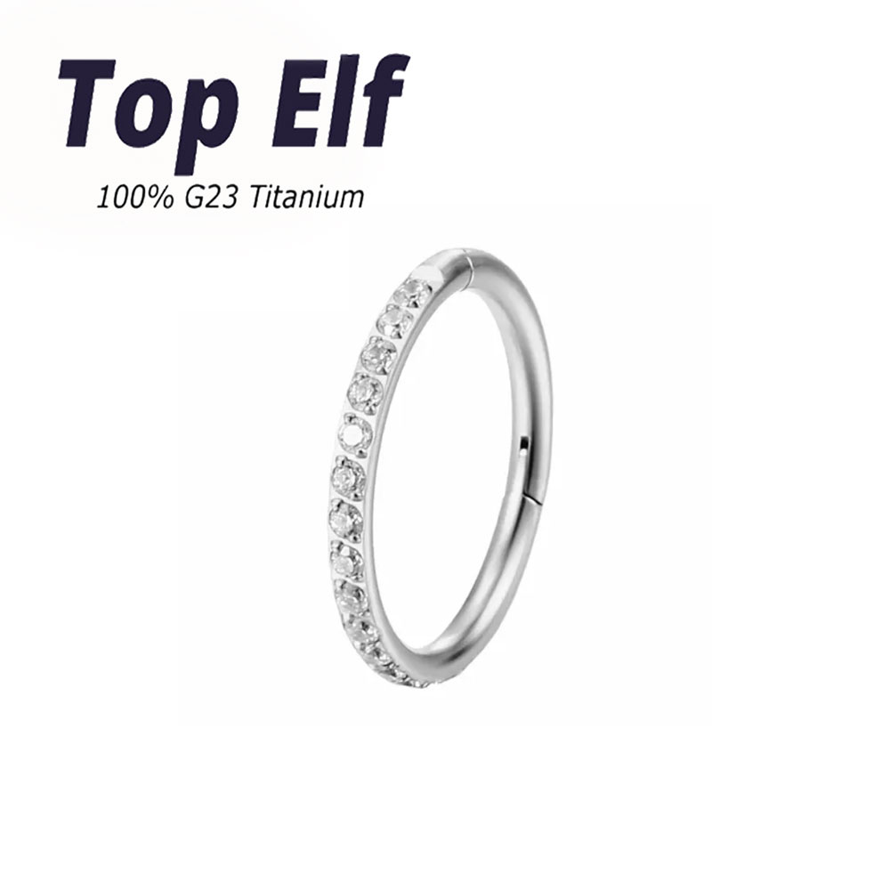 Moda jóias 16g g23 titânio pie - Conch Earring Hoop avaliação e preço