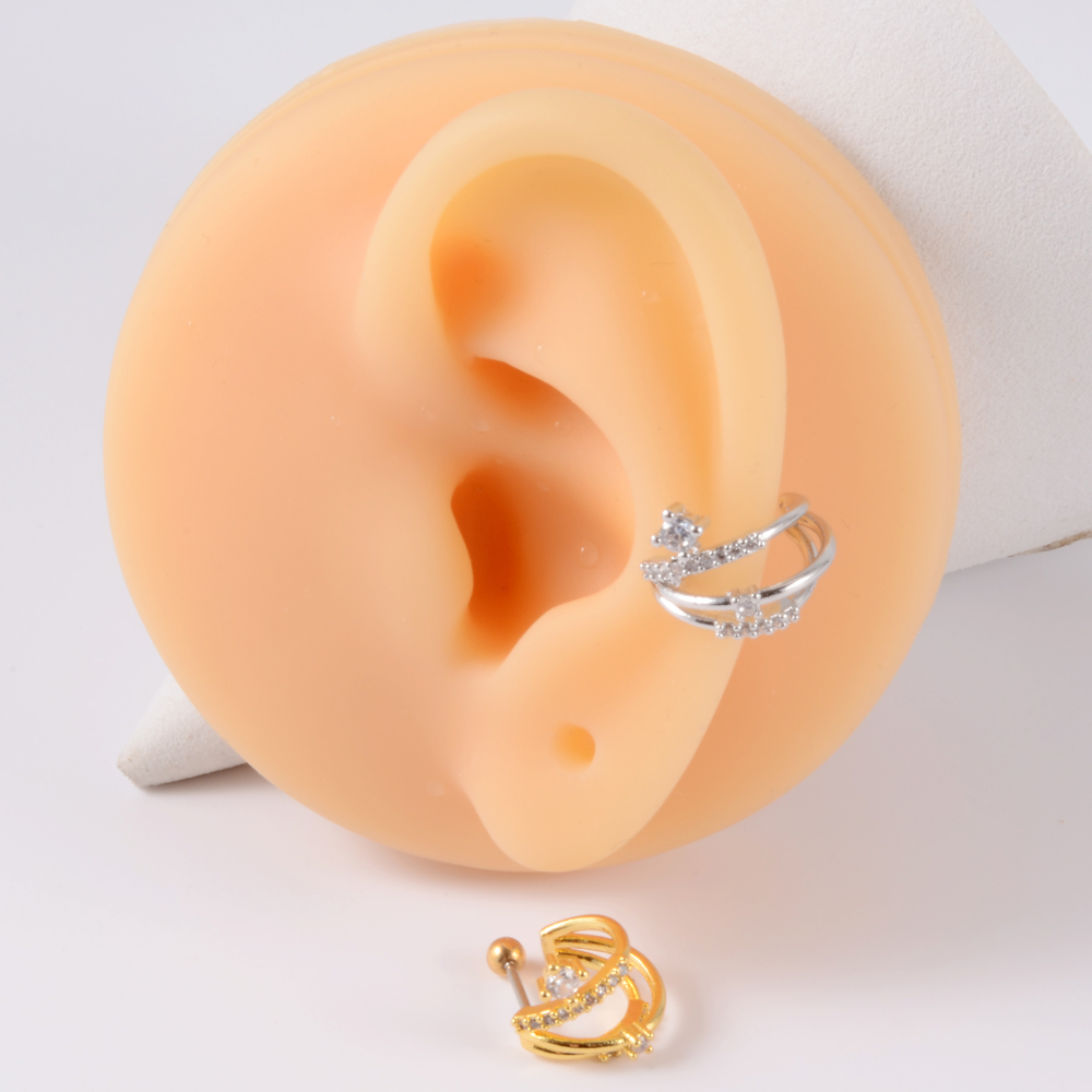 1 peça 16g senhoras cz argola  - Conch Earring Hoop avaliação e preço