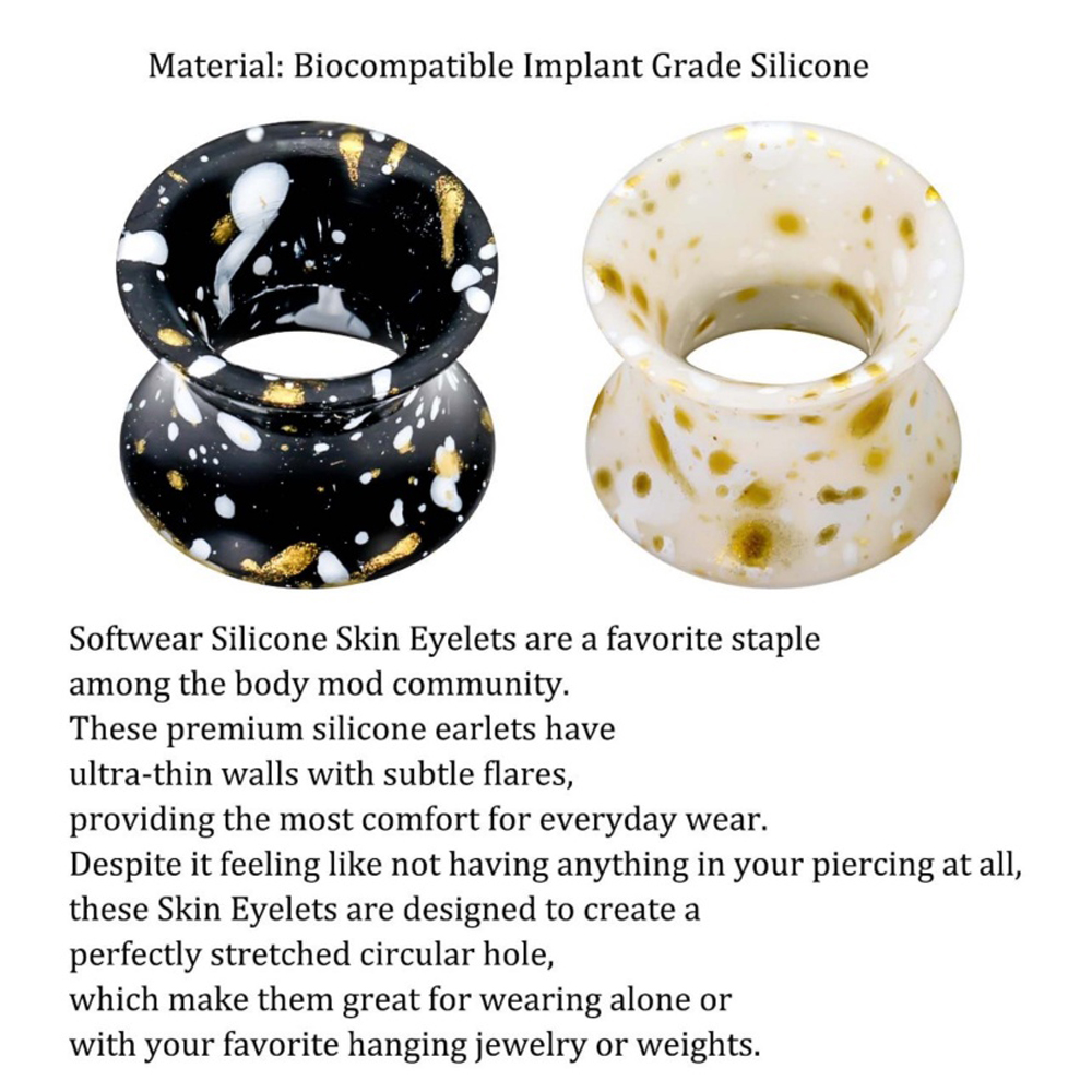 Túneis de medidores de orelha  - Body Jewelry Gauge Sizes avaliação e preço