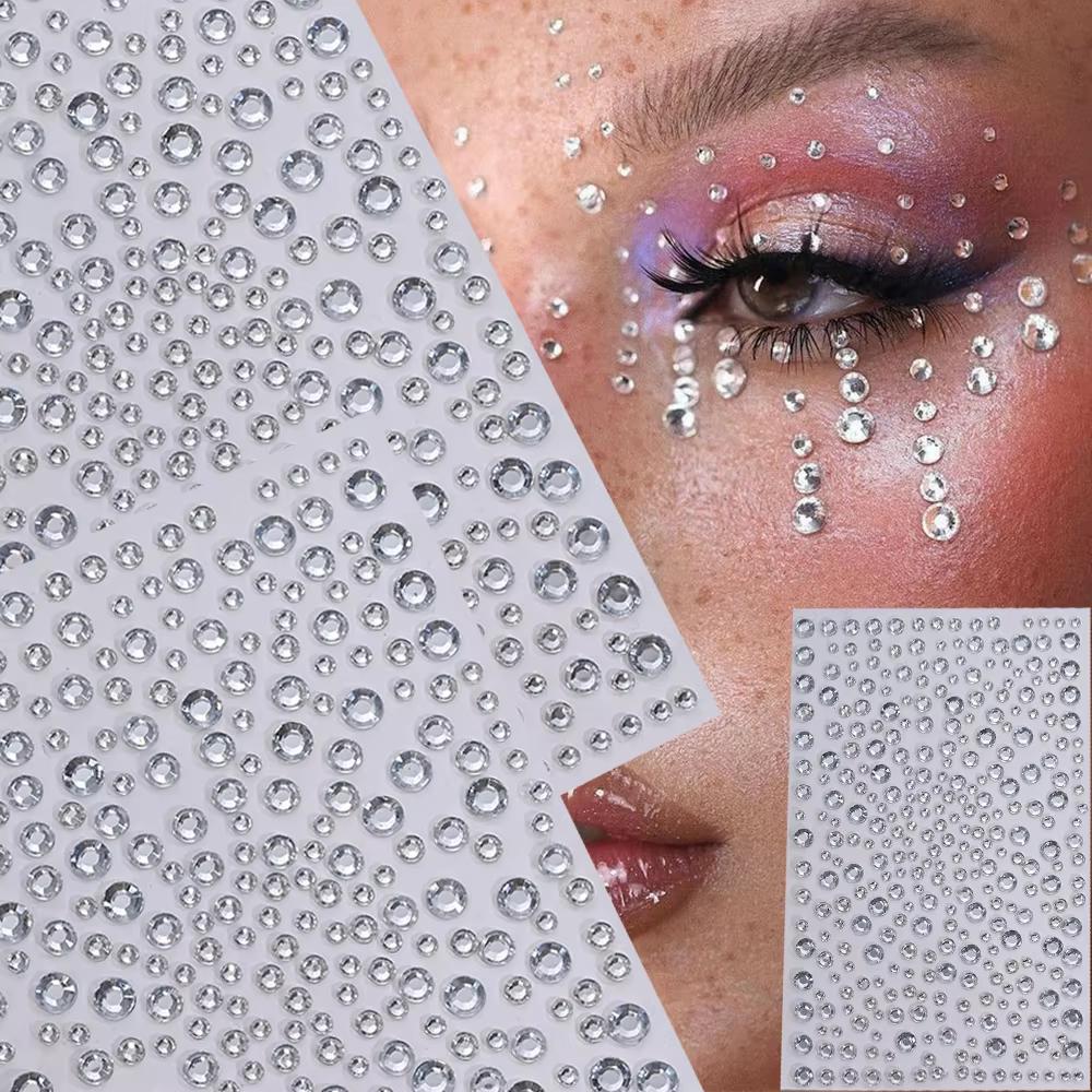 1 folha de adesivos de strass  - Body Jewelry Diamond avaliação e preço