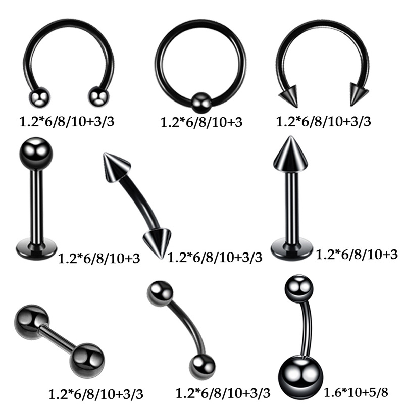 42 pçs/set corpo piercing kit  - Body Jewelry Nipple Rings avaliação e preço