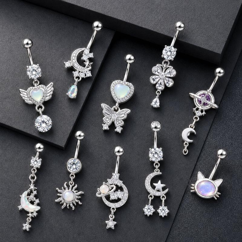 Piercings de Umbigo Coloridos  - Body Jewelry Belly Button Rings avaliação e preço